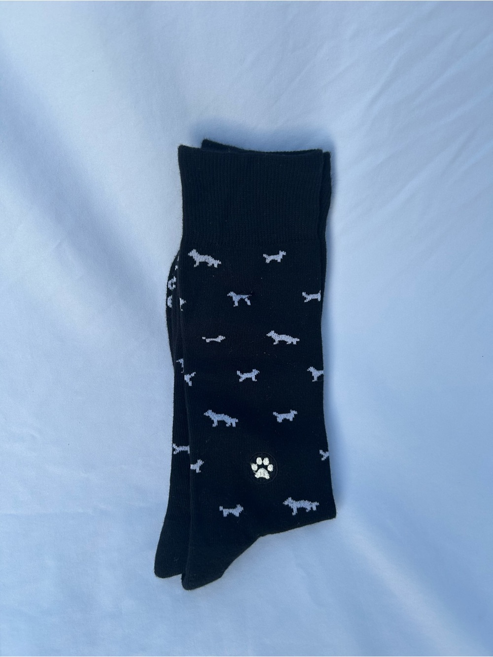 Consciousness socks Black Dog Pattern Crew Socks unisex medium